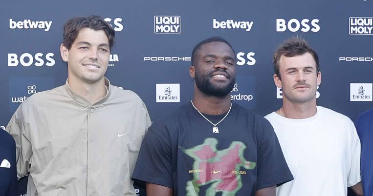 Taylor Fritz, Frances Tiafoe and Tommy